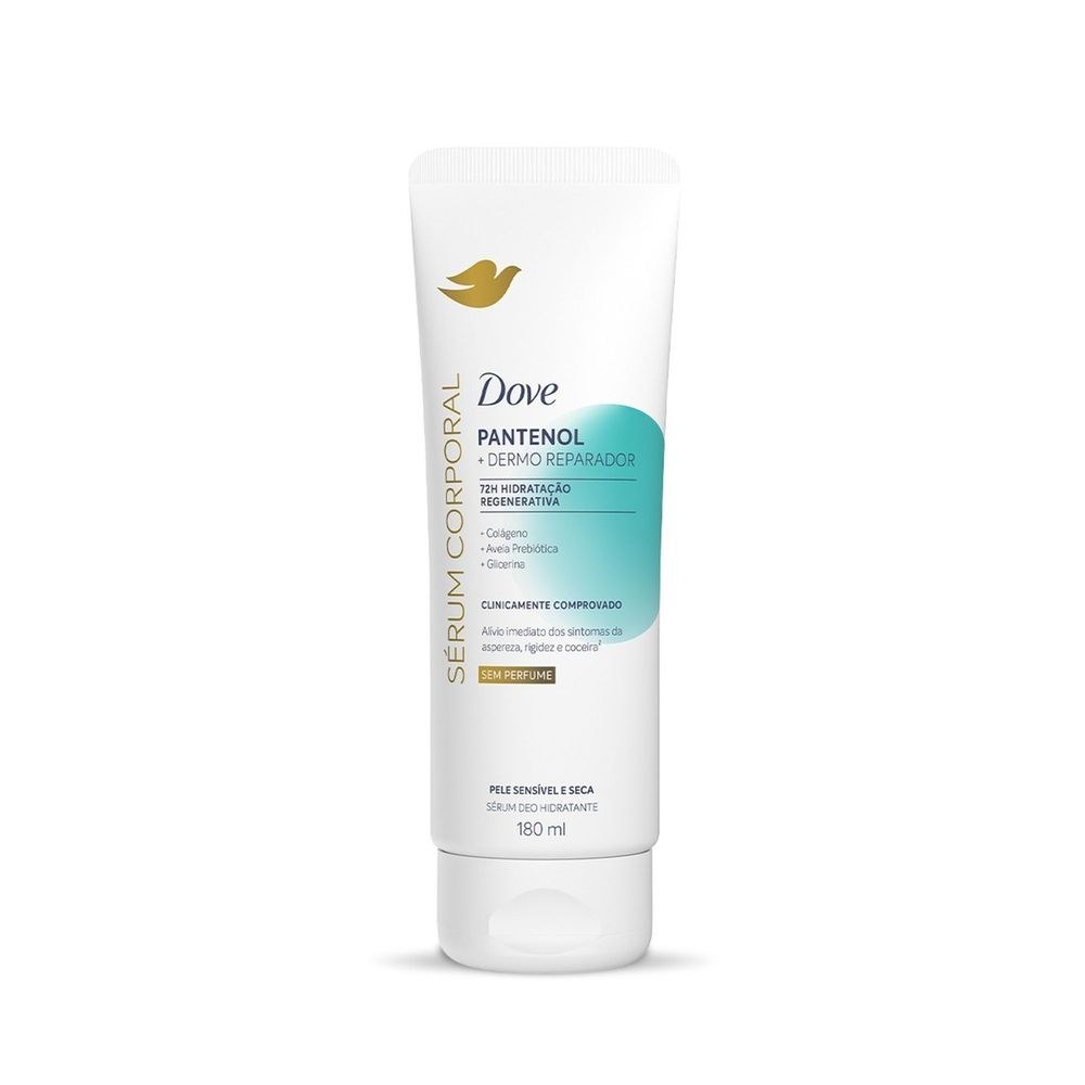 Sérum Dove Hidratante Corporal sem Perfume Pantenol + Dermo Reparador 180ml — Dove | Farmácia Resyla