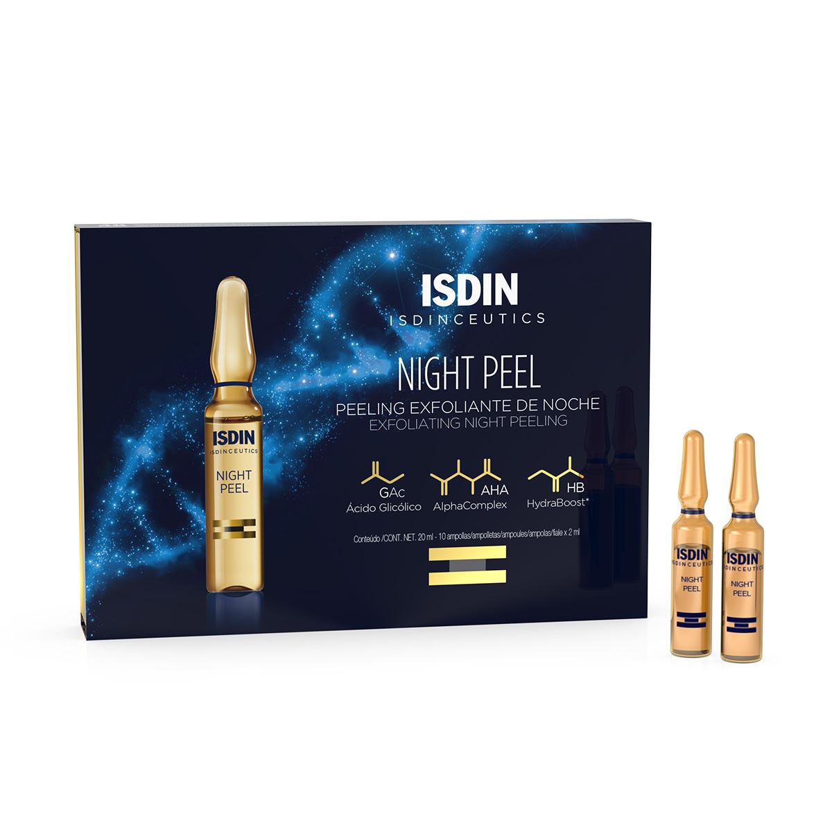 Sérum Esfoliante Noturno Isdinceutics Night Peel - 10u — Isdin | Farmácia Resyla