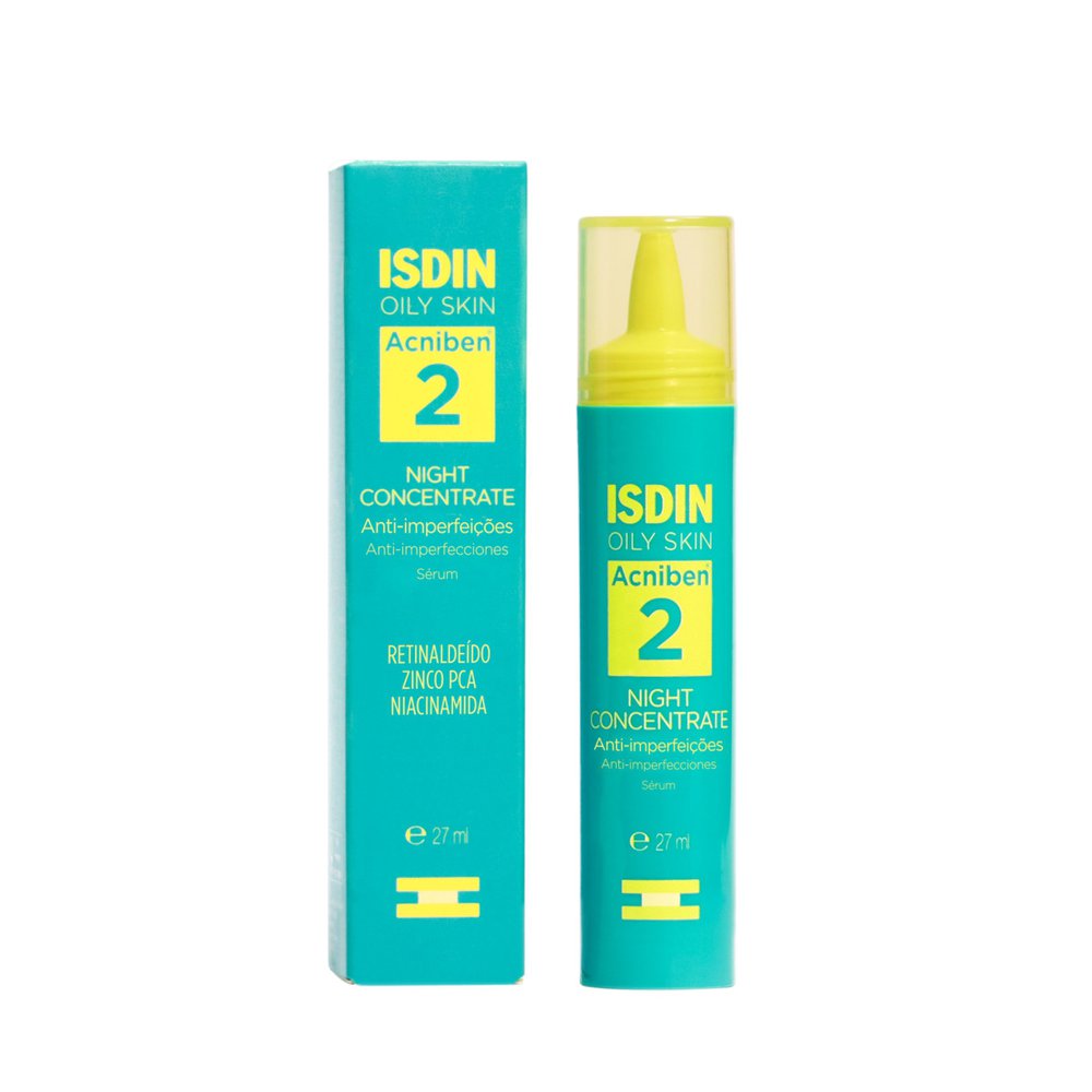 Sérum Facial ISDIN Acniben Anti Imperfeições Night Concentrate 2 27ml — Isdin | Farmácia Resyla