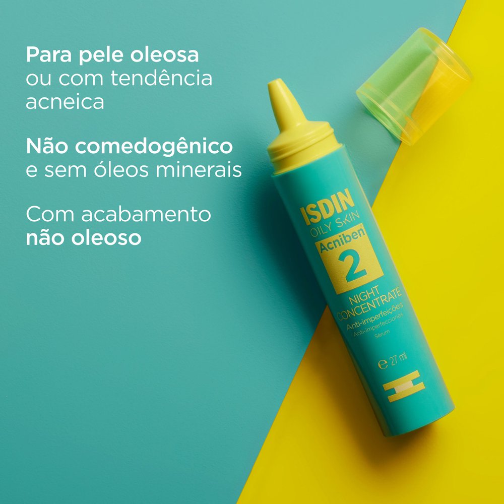 Sérum Facial ISDIN Acniben Anti Imperfeições Night Concentrate 2 27ml — imagem 4 | Farmácia Resyla