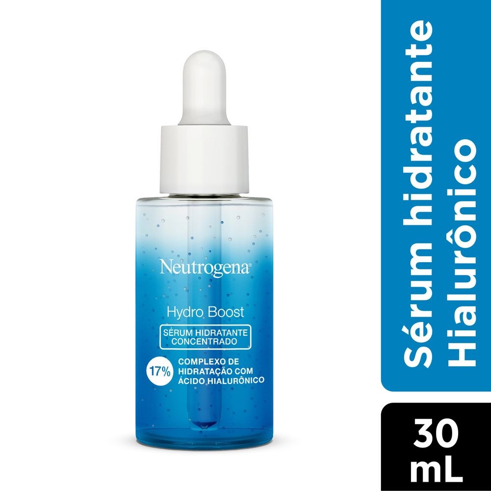 Sérum Facial Neutrogena Hydro Boost Hidratante Concentrado com Ácido Hialurônico 30ml — Neutrogena | Farmácia Resyla