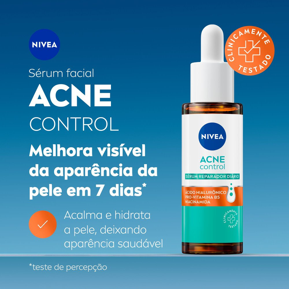 Sérum Facial Nivea Acne Control Reparador Sem Perfume com Ácido Salicílico e Niacinamida 30ml — imagem 2 | Farmácia Resyla