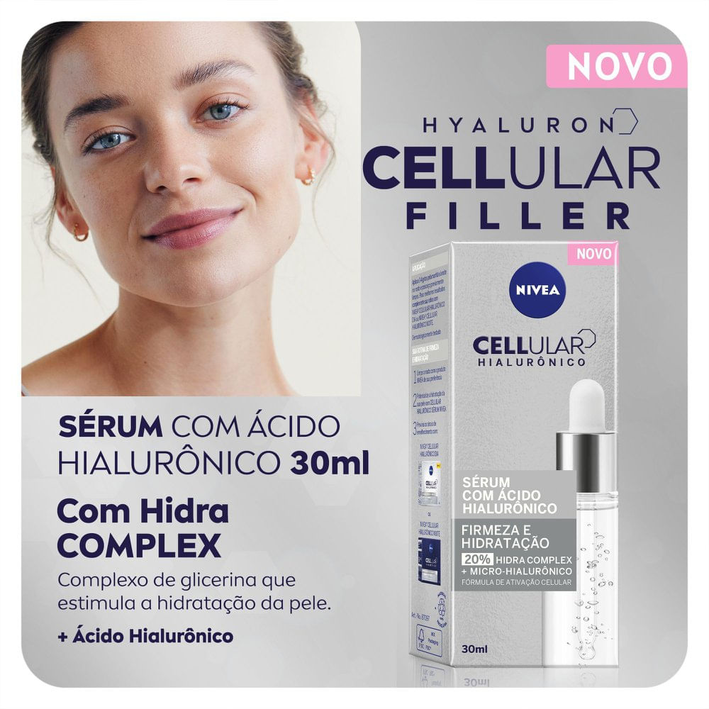 Sérum Facial Nivea Cellular com Ácido Hialurônico 30ml — imagem 2 | Farmácia Resyla