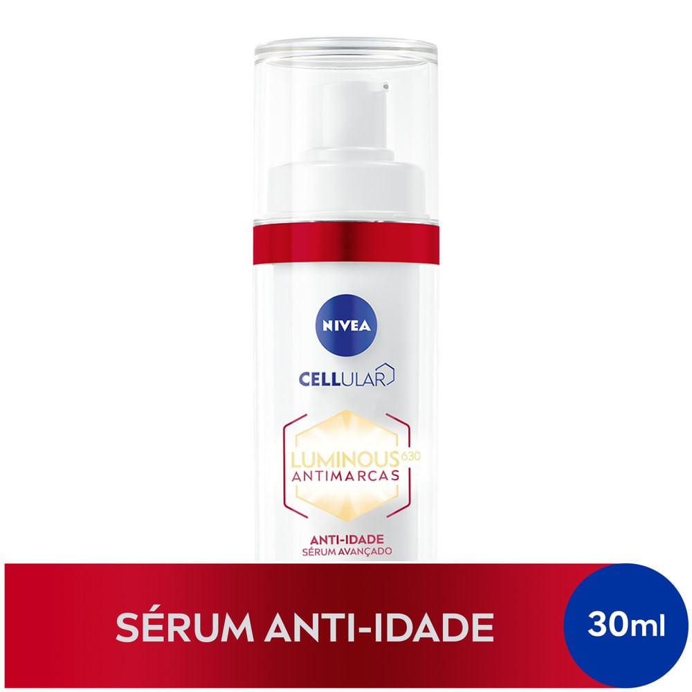 Sérum Facial Nivea Cellular Luminous 630 Antimarcas Anti Idade com Ácido Hialurônico 30ml — Nivea | Farmácia Resyla