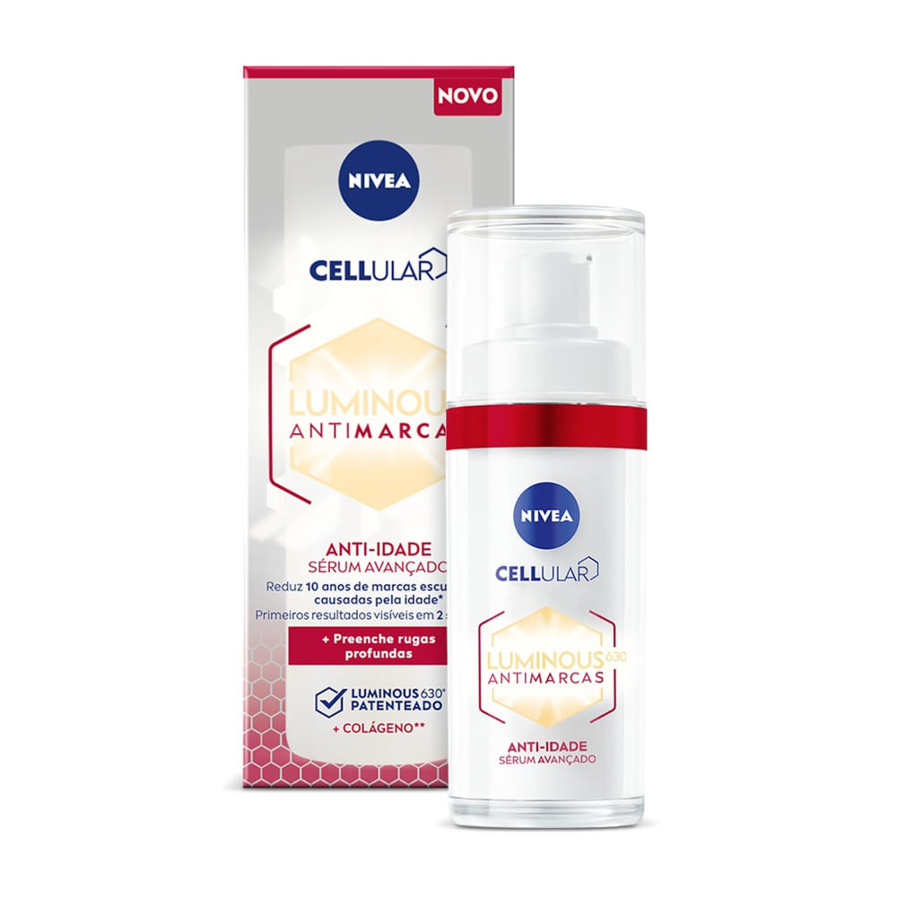 Sérum Facial Nivea Cellular Luminous 630 Antimarcas Anti Idade com Ácido Hialurônico 30ml — imagem 2 | Farmácia Resyla