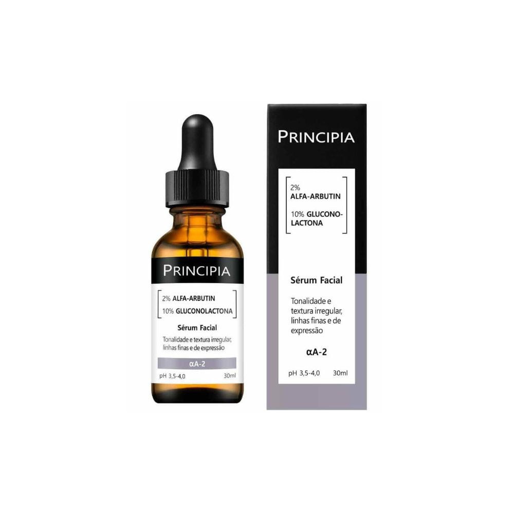 Sérum Facial Principia AA-2 Renovador com Alfa-Arbutin 2% e Gluconolactona 10% 30ml — Principia | Farmácia Resyla