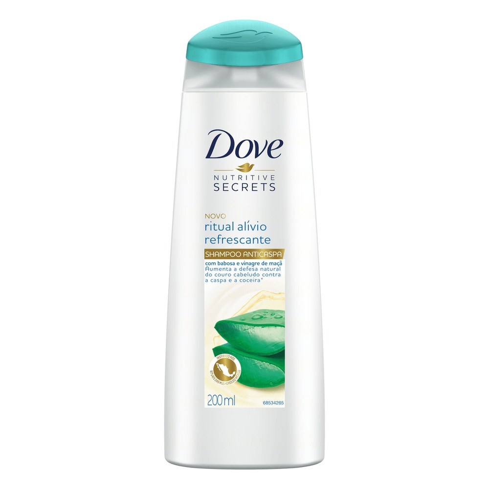 Shampoo Anticaspa Dove Nutritive Secrets Ritual Alívio Refrescante 200ml — Dove | Farmácia Resyla