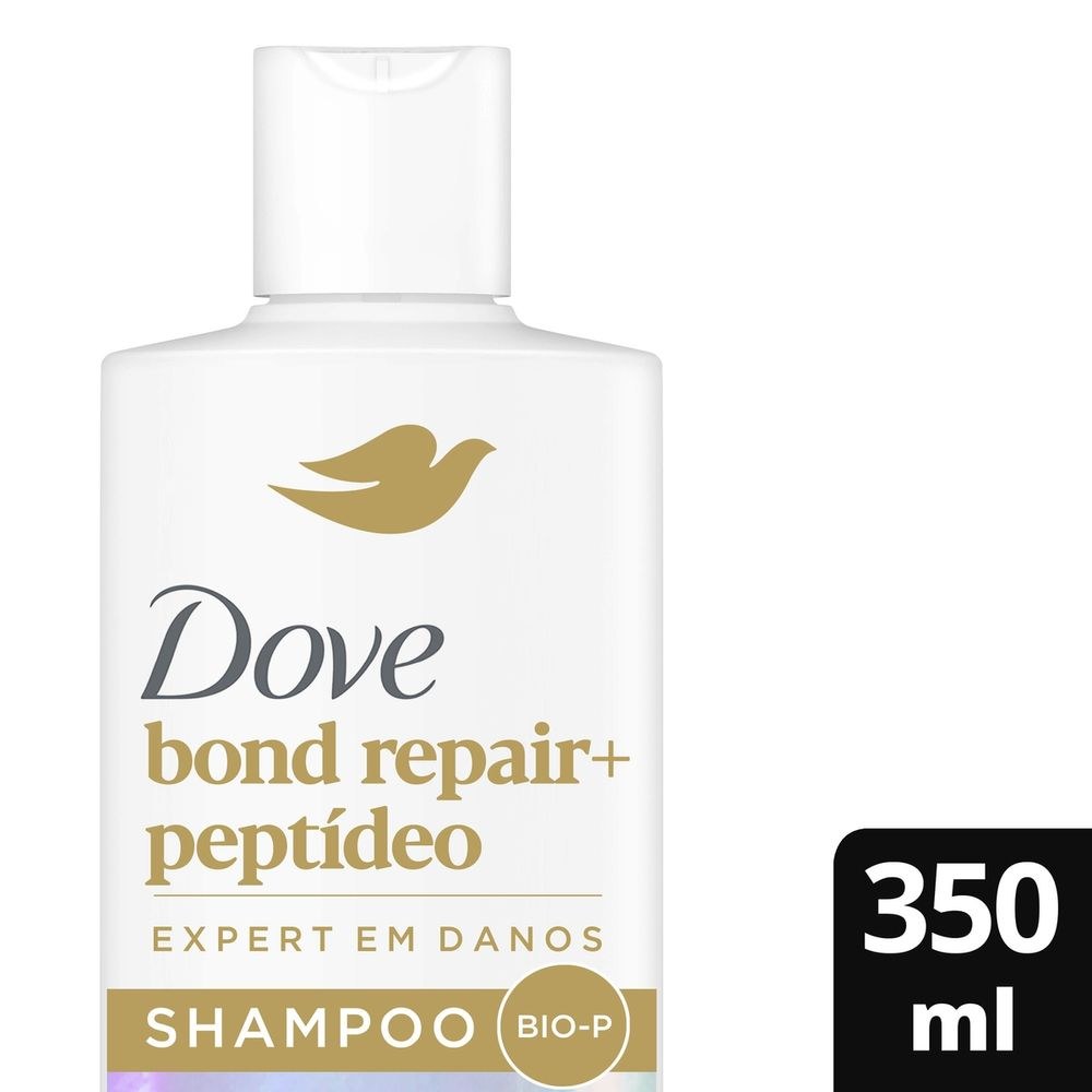 Shampoo Dove Bond Repair + Peptídeo 350ml — Dove | Farmácia Resyla