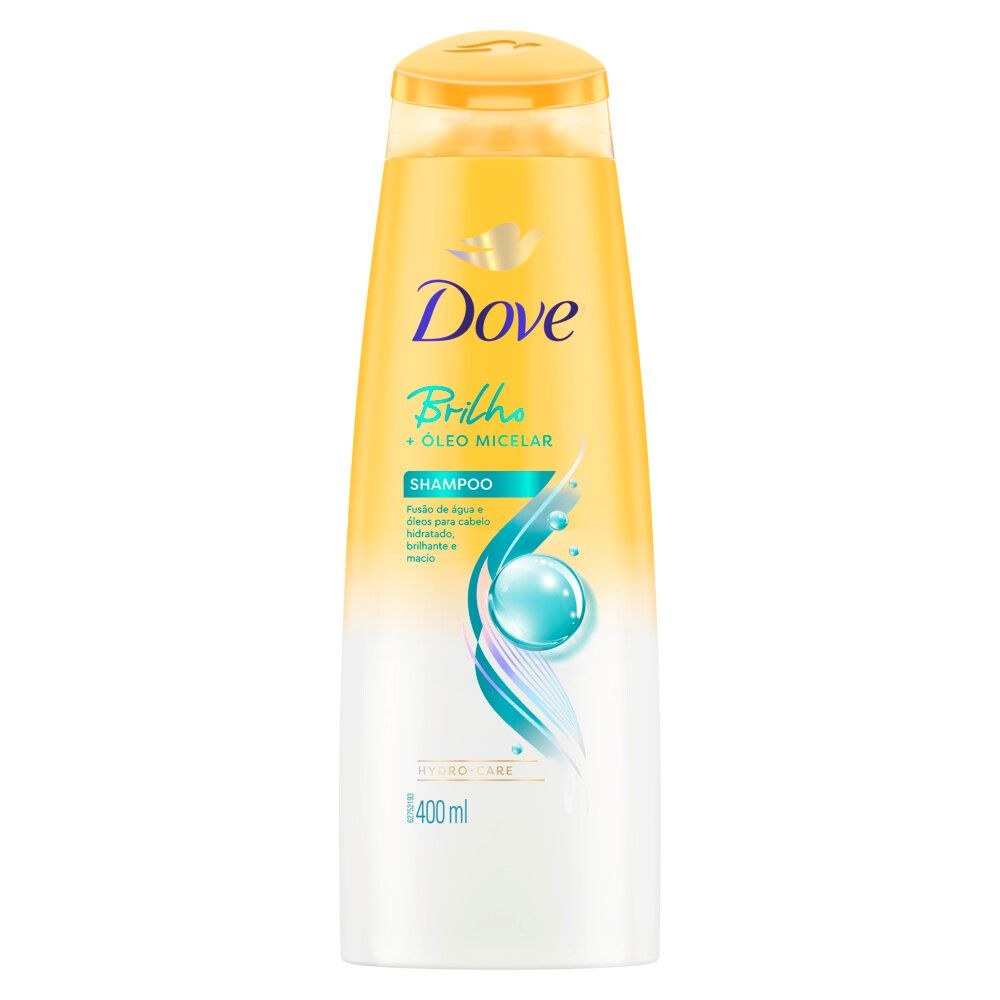 Shampoo Dove Brilho + Óleo Micelar 400ml — imagem 2 | Farmácia Resyla