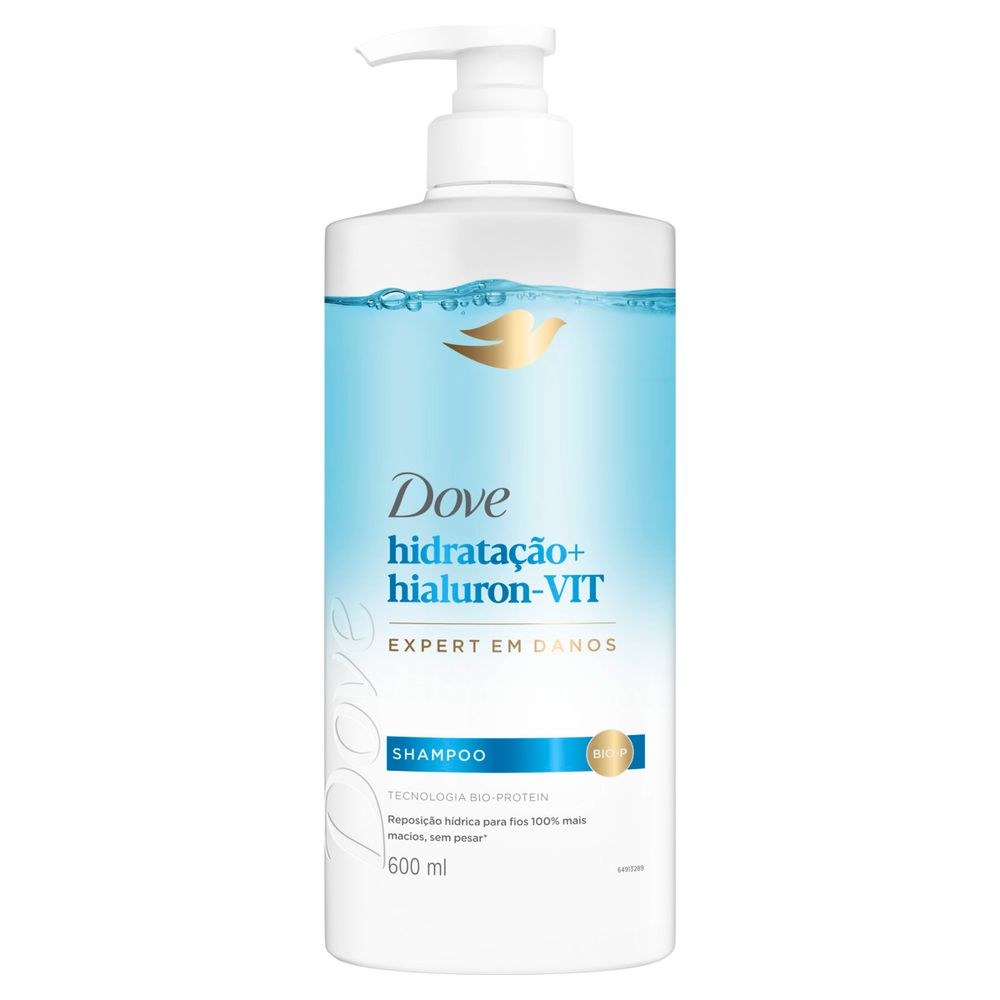 Shampoo Dove Hidratação + Hialuron-Vit 600ml — Dove | Farmácia Resyla