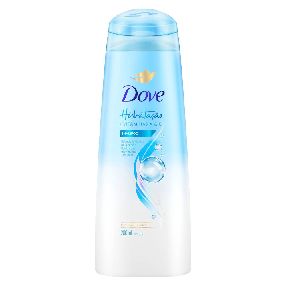 Shampoo Dove Hidratação + Vitamina A & E 200ml — imagem 2 | Farmácia Resyla