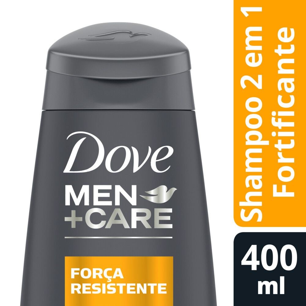Shampoo Dove Men Care 2 Em 1 Força Resistente 400ml — Dove | Farmácia Resyla