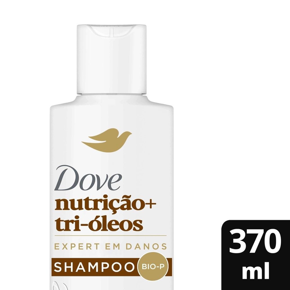 Shampoo Dove Nutrição + Tri-Óleos 370ml — Dove | Farmácia Resyla
