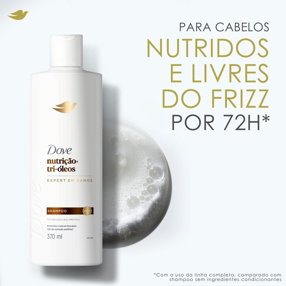Shampoo Dove Nutrição + Tri-Óleos 370ml — imagem 4 | Farmácia Resyla