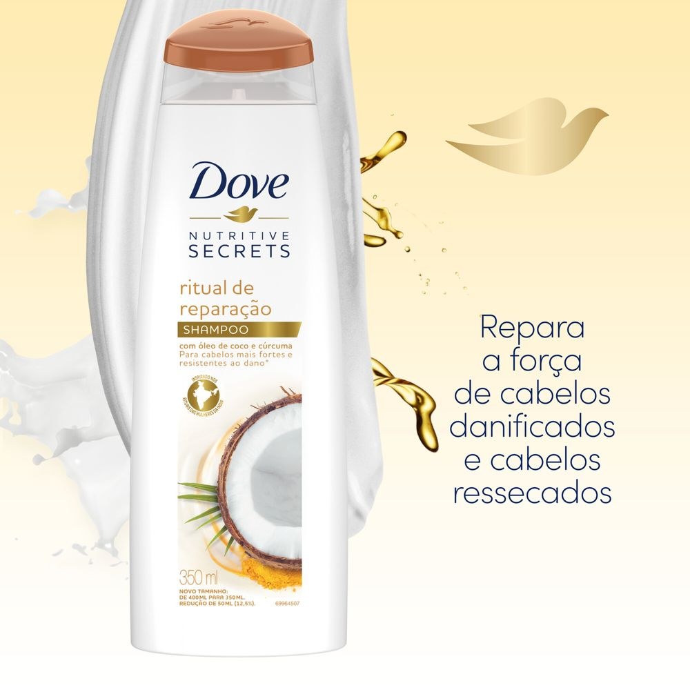 Shampoo Dove Nutritive Secrets Ritual de Reparação 400ml — imagem 4 | Farmácia Resyla