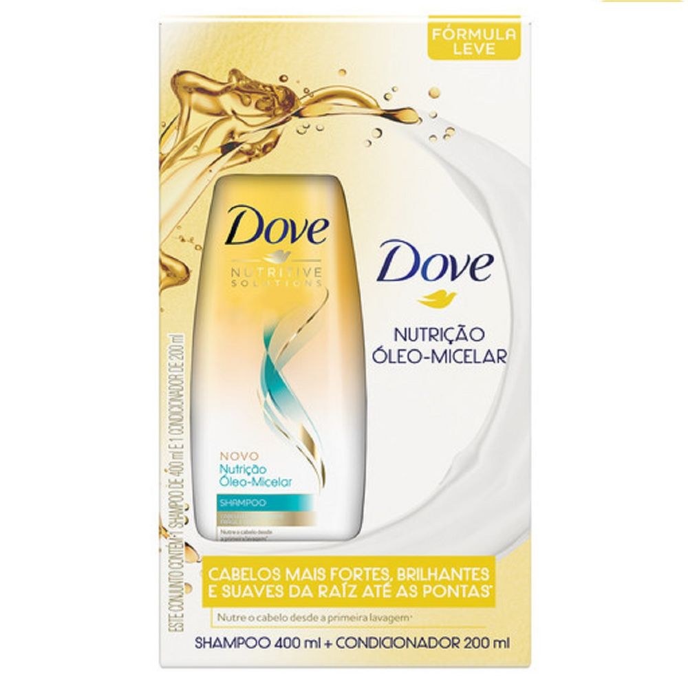 Shampoo Dove Oleo Micelar 400ml+condicionador Dove Oleo Micelar 200ml — Dove | Farmácia Resyla