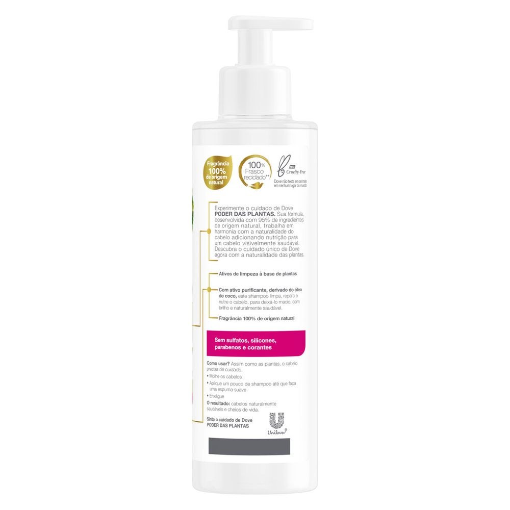 Shampoo Dove Poder das Plantas Nutrição + Gerânio 300ml — imagem 3 | Farmácia Resyla