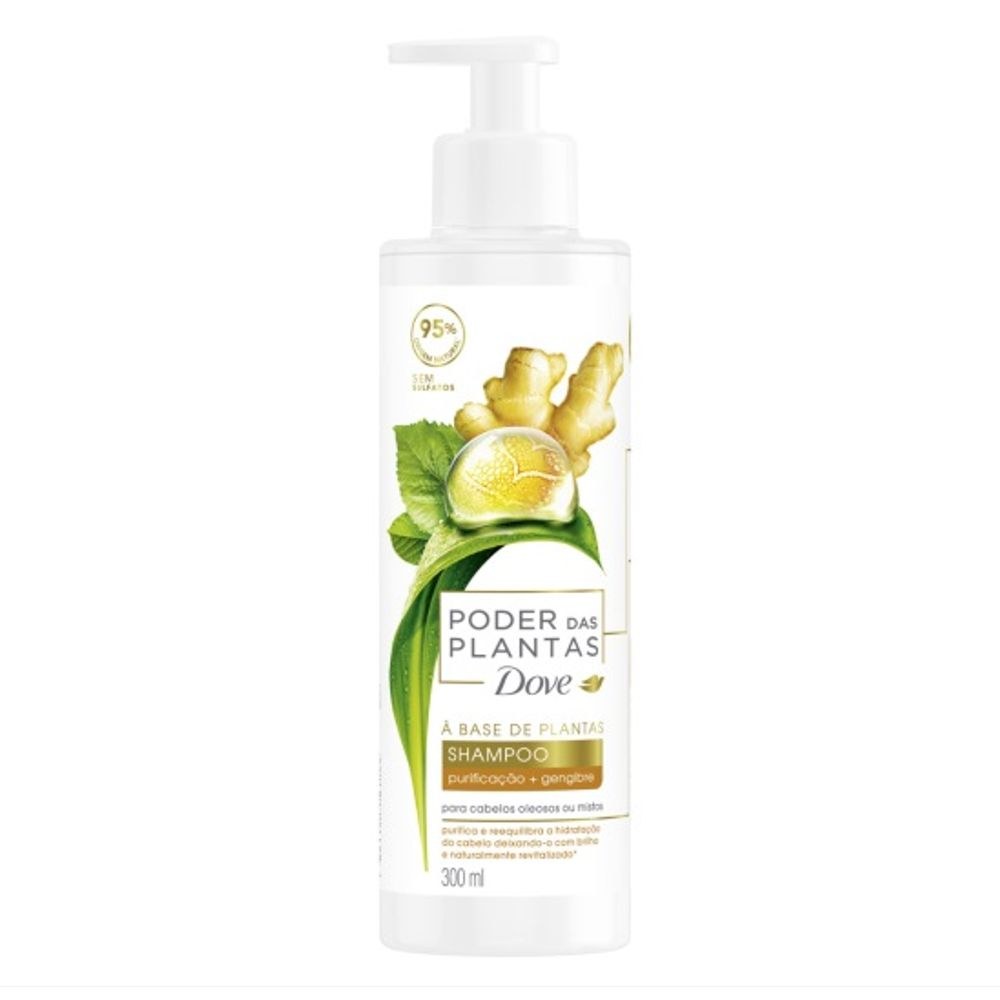 Shampoo Dove Poder das Plantas Purificação + Gengibre 300ml — imagem 2 | Farmácia Resyla