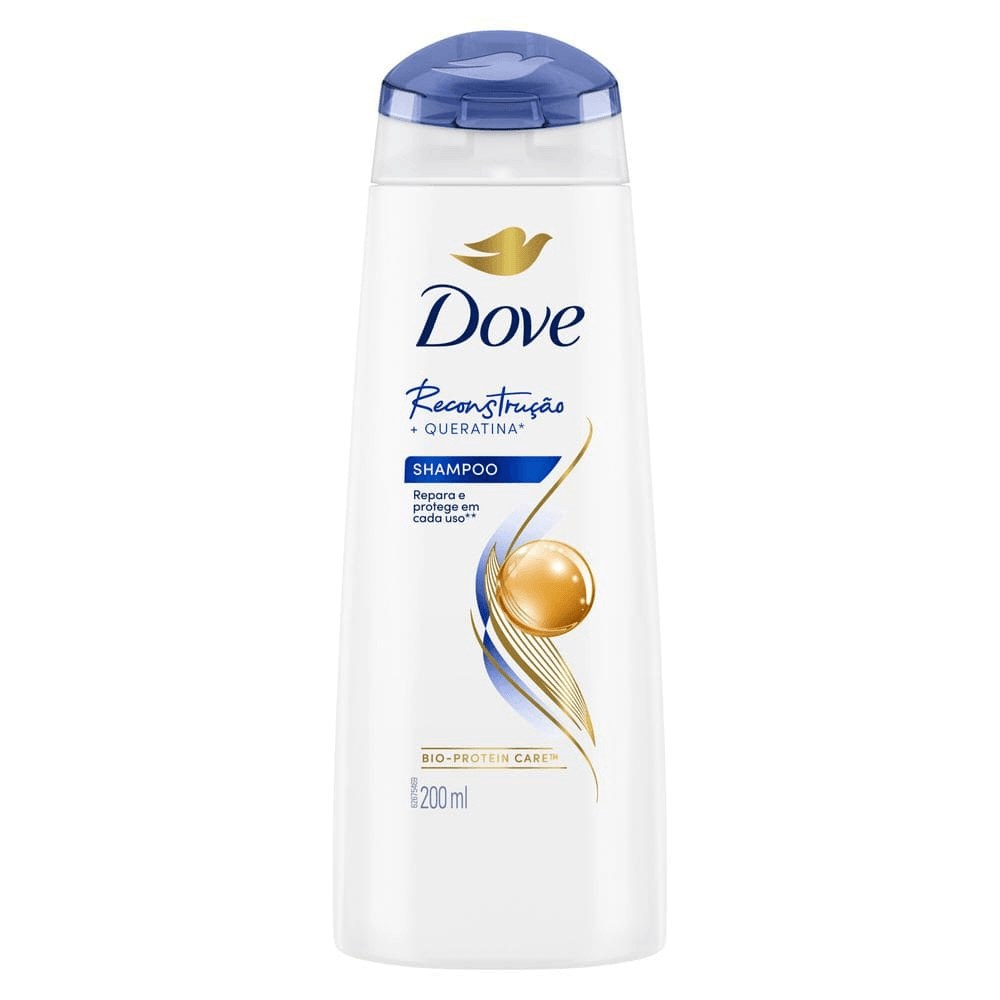 Shampoo Dove Reconstrução + Queratina 200ml — imagem 2 | Farmácia Resyla