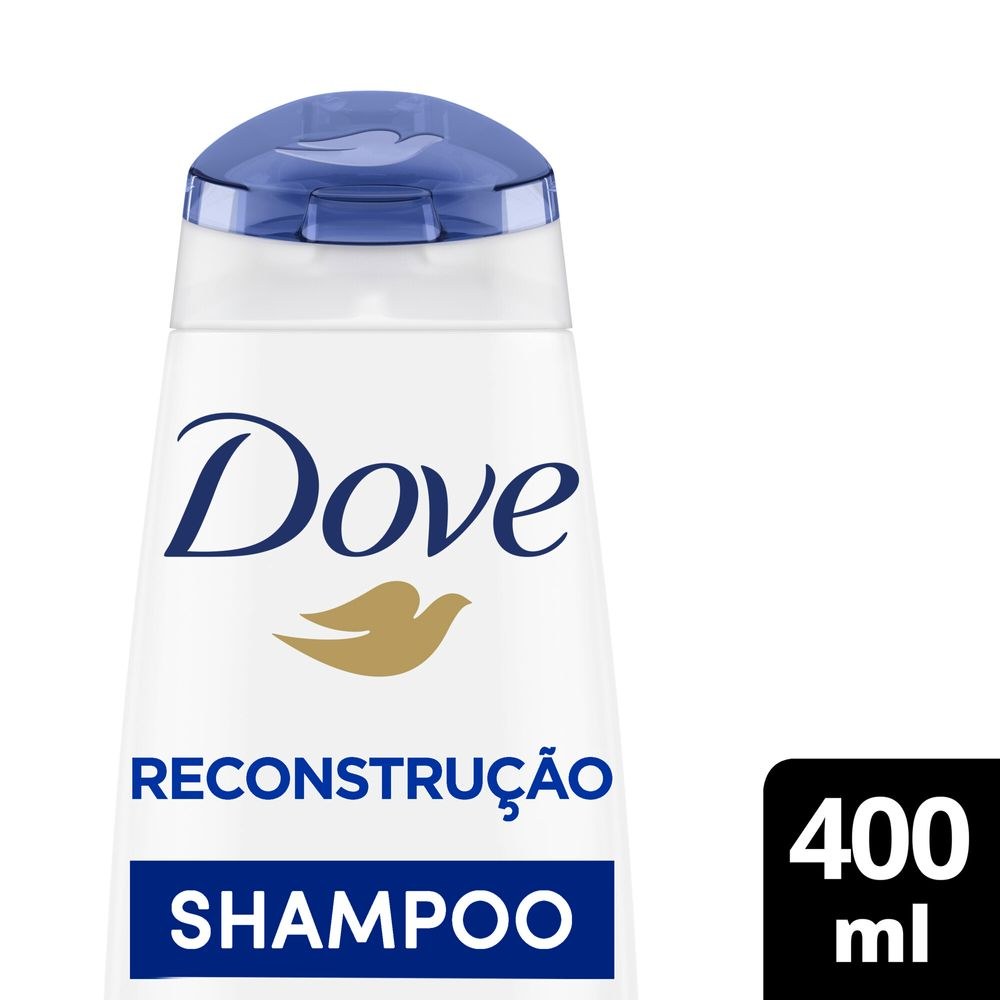 Shampoo Dove Reconstrução + Queratina 400ml — Dove | Farmácia Resyla