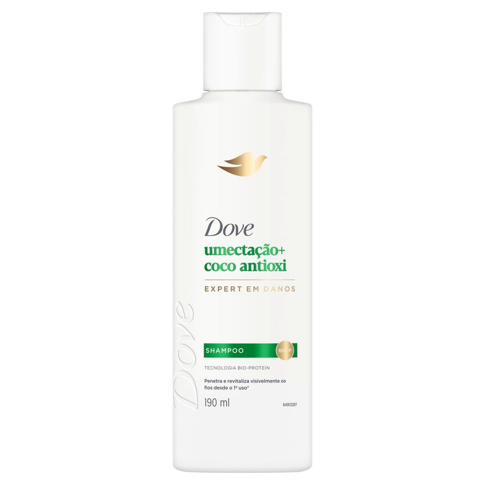 Shampoo Dove Umectação + Coco Antioxi 190ml — Dove | Farmácia Resyla