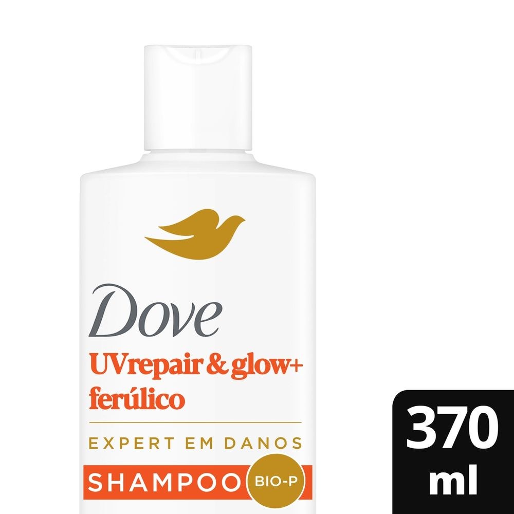 Shampoo Dove Uv Repair Glow + Ferúlico 370ml — Dove | Farmácia Resyla
