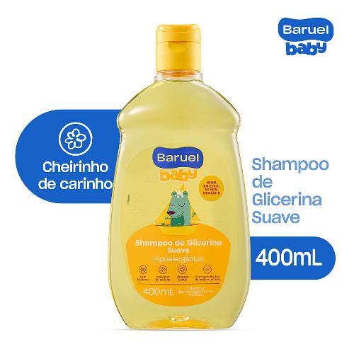 Shampoo Infantil Baruel Baby Suave 400ml — Baruel Baby | Farmácia Resyla