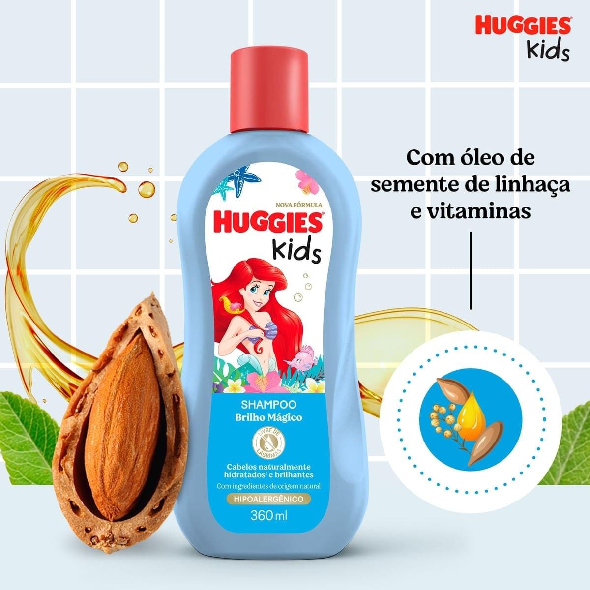 Shampoo Infantil Huggies Kids Brilho Mágico 360ml — imagem 4 | Farmácia Resyla