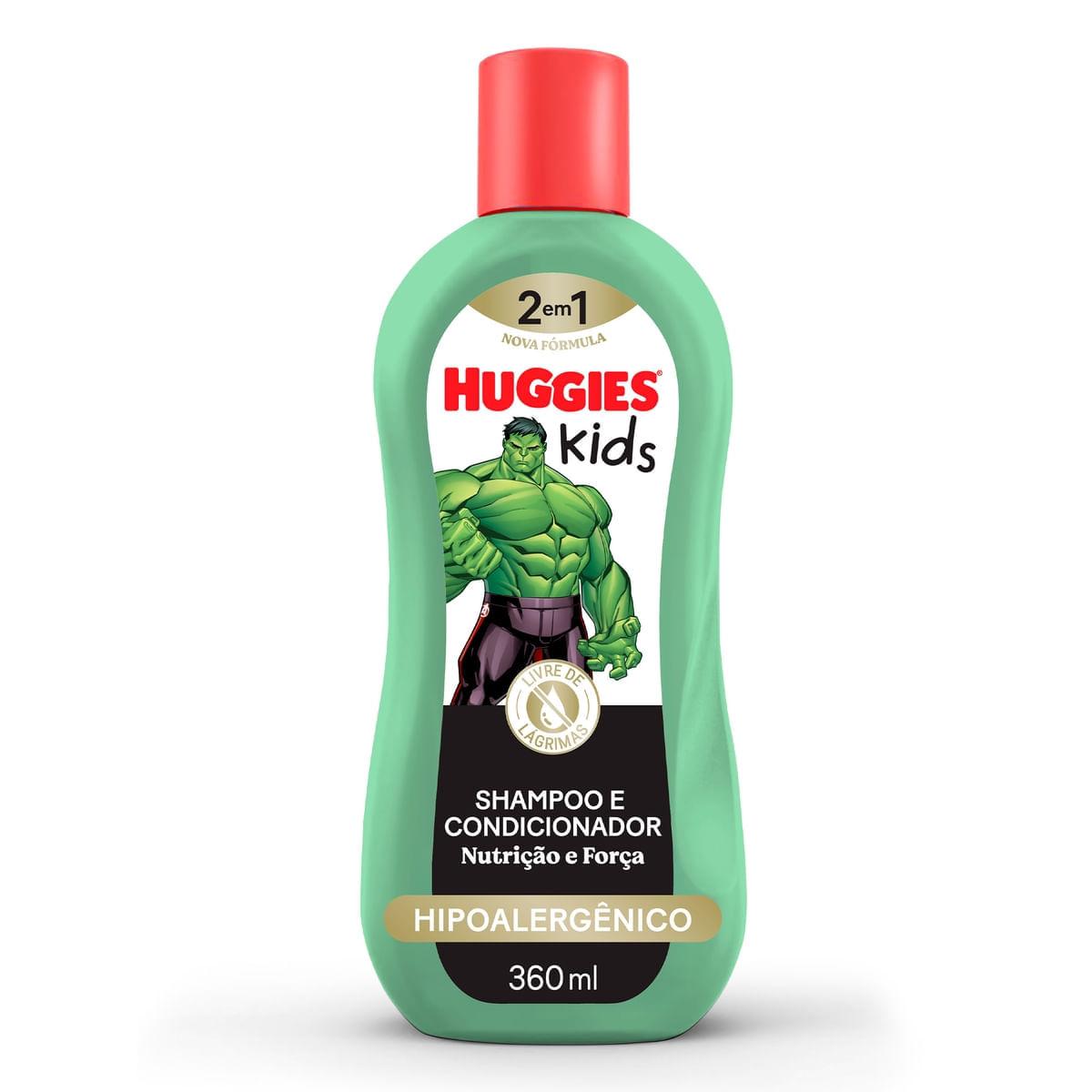 Shampoo Infantil Huggies Kids Hulk Nutrição e Força 360ml — Huggies | Farmácia Resyla