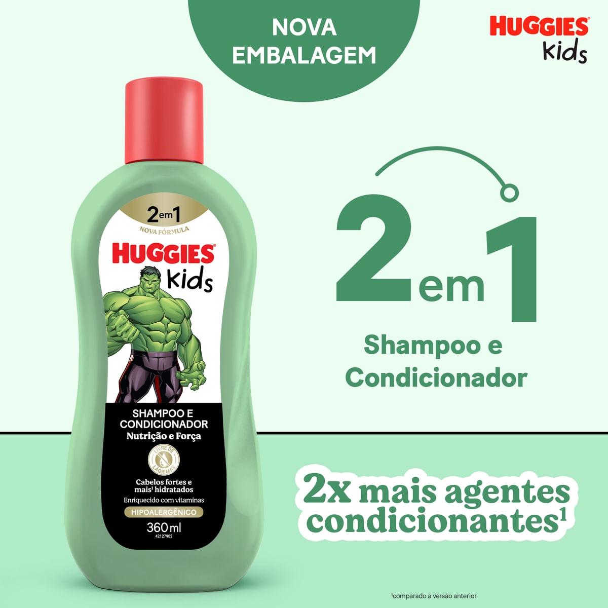 Shampoo Infantil Huggies Kids Hulk Nutrição e Força 360ml — imagem 2 | Farmácia Resyla