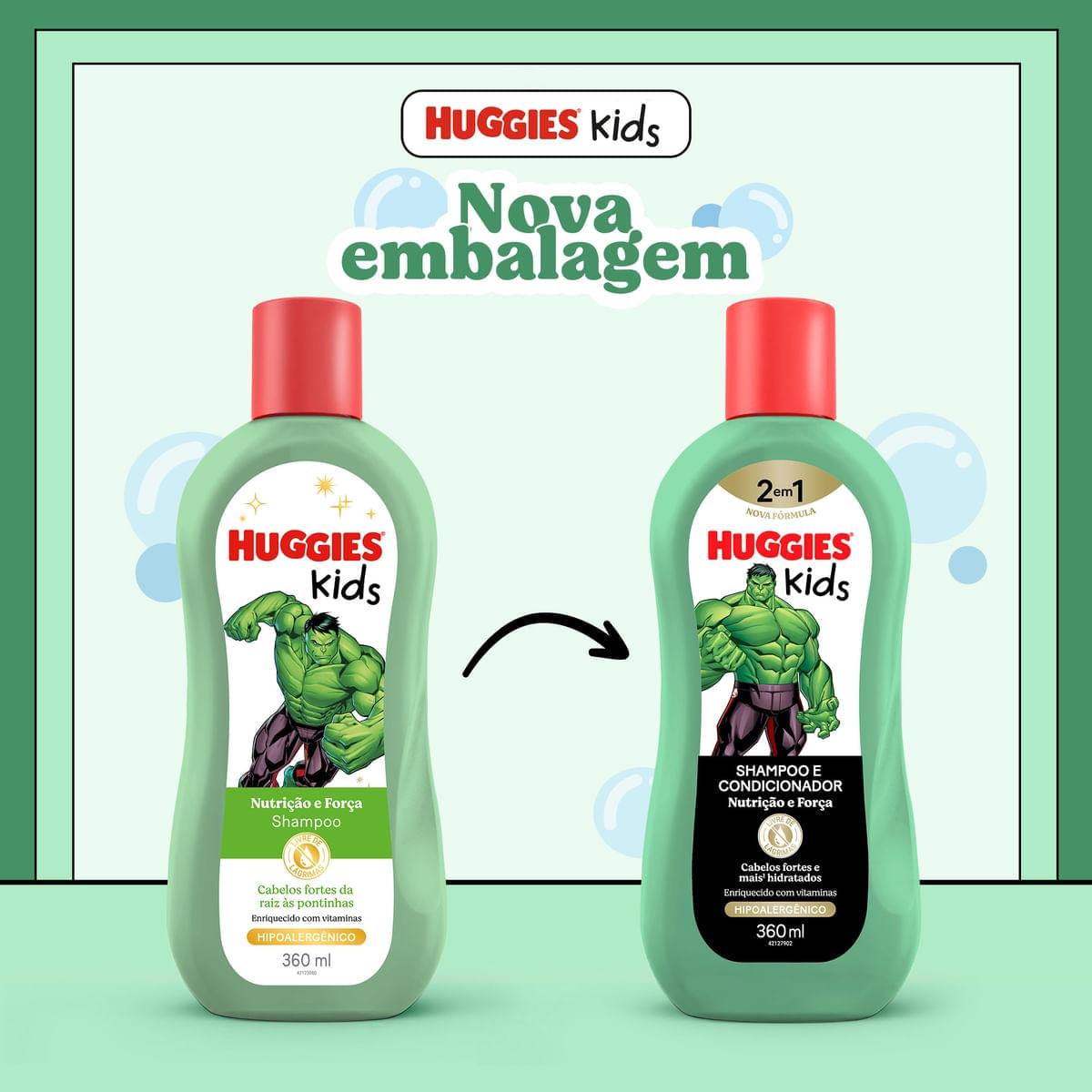 Shampoo Infantil Huggies Kids Hulk Nutrição e Força 360ml — imagem 3 | Farmácia Resyla