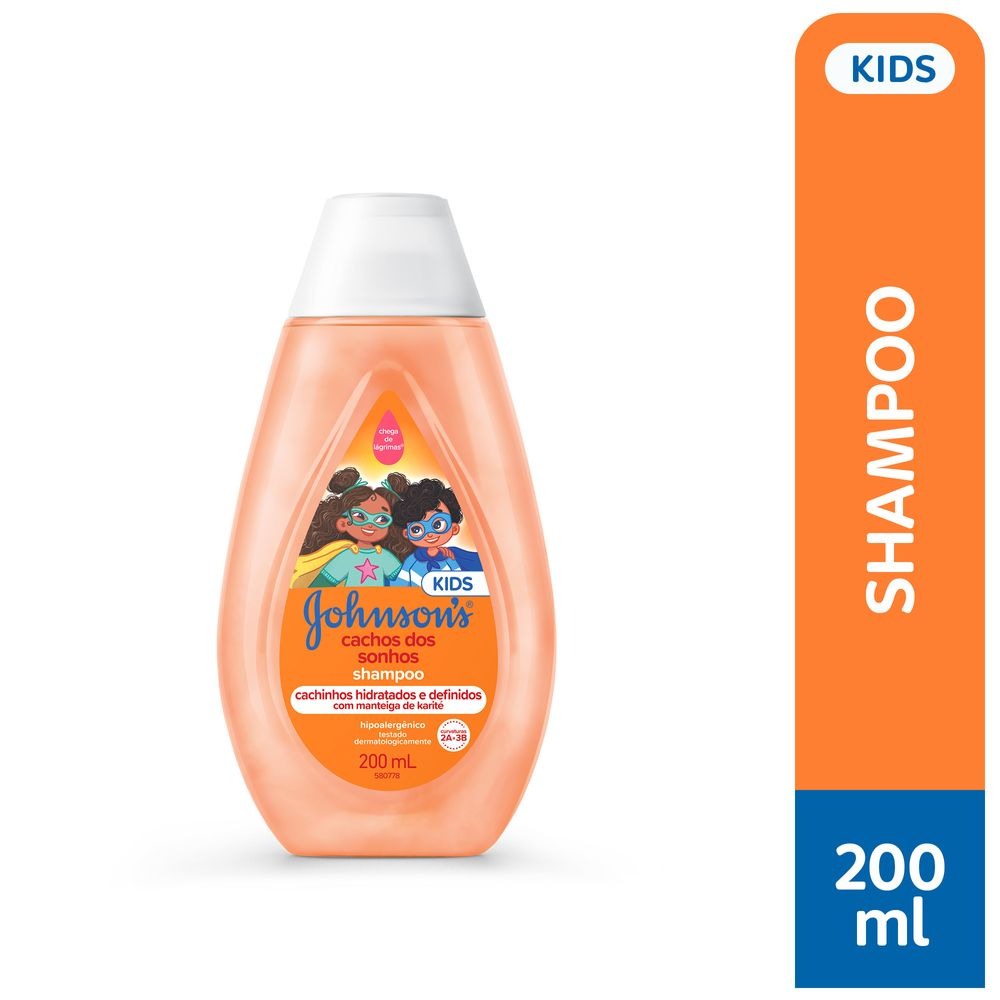 Shampoo Infantil Johnson's Baby Cachos dos Sonhos 200ml — Johnsons Baby | Farmácia Resyla