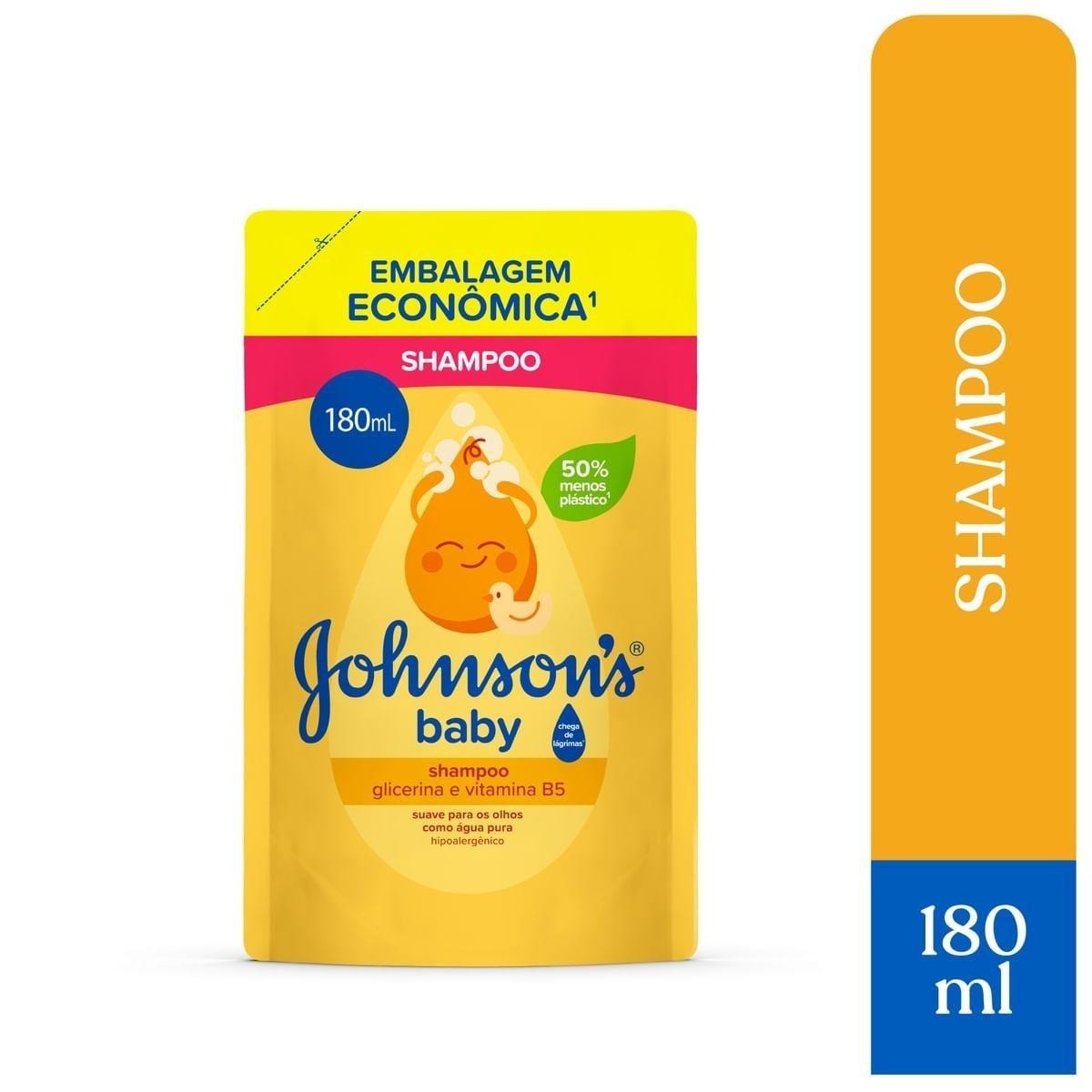 Shampoo Infantil Johnson's Baby Chega de Lágrimas Glicerina 180ml — Johnsons Baby | Farmácia Resyla