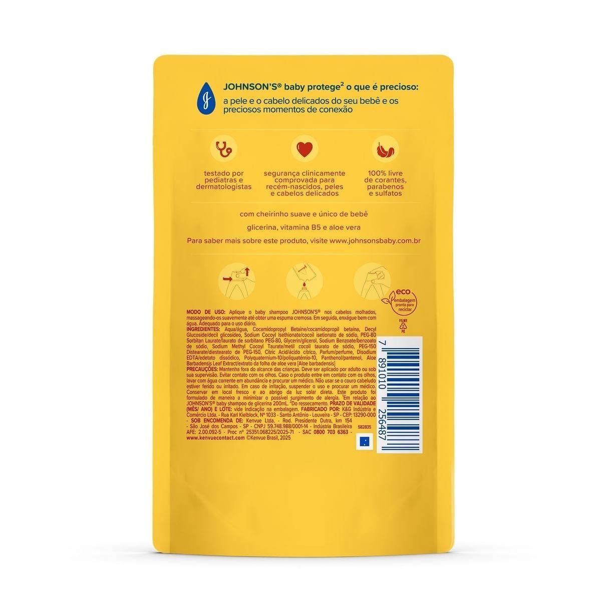 Shampoo Infantil Johnson's Baby Chega de Lágrimas Glicerina 180ml — imagem 2 | Farmácia Resyla