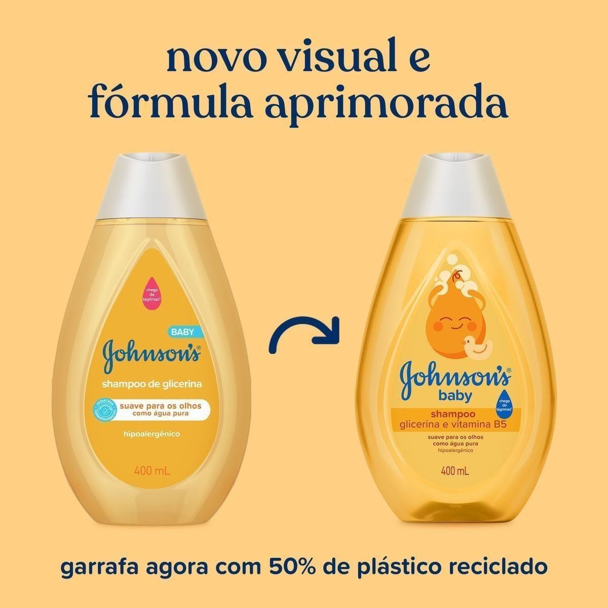 Shampoo Infantil Johnson's Baby Chega de Lágrimas Regular 400ml — imagem 4 | Farmácia Resyla