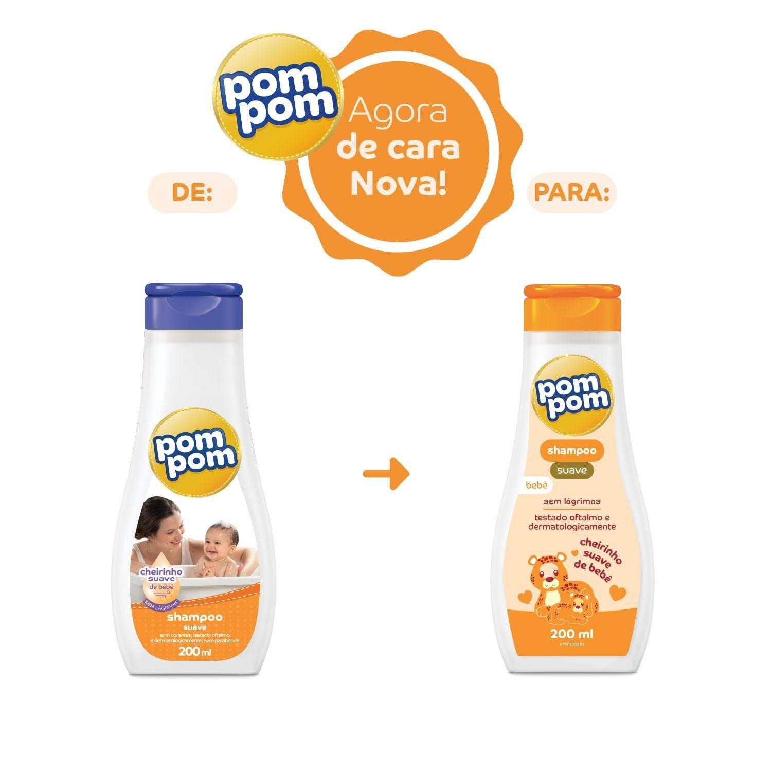 Shampoo Infantil Pom Pom Suave 200ml — imagem 3 | Farmácia Resyla