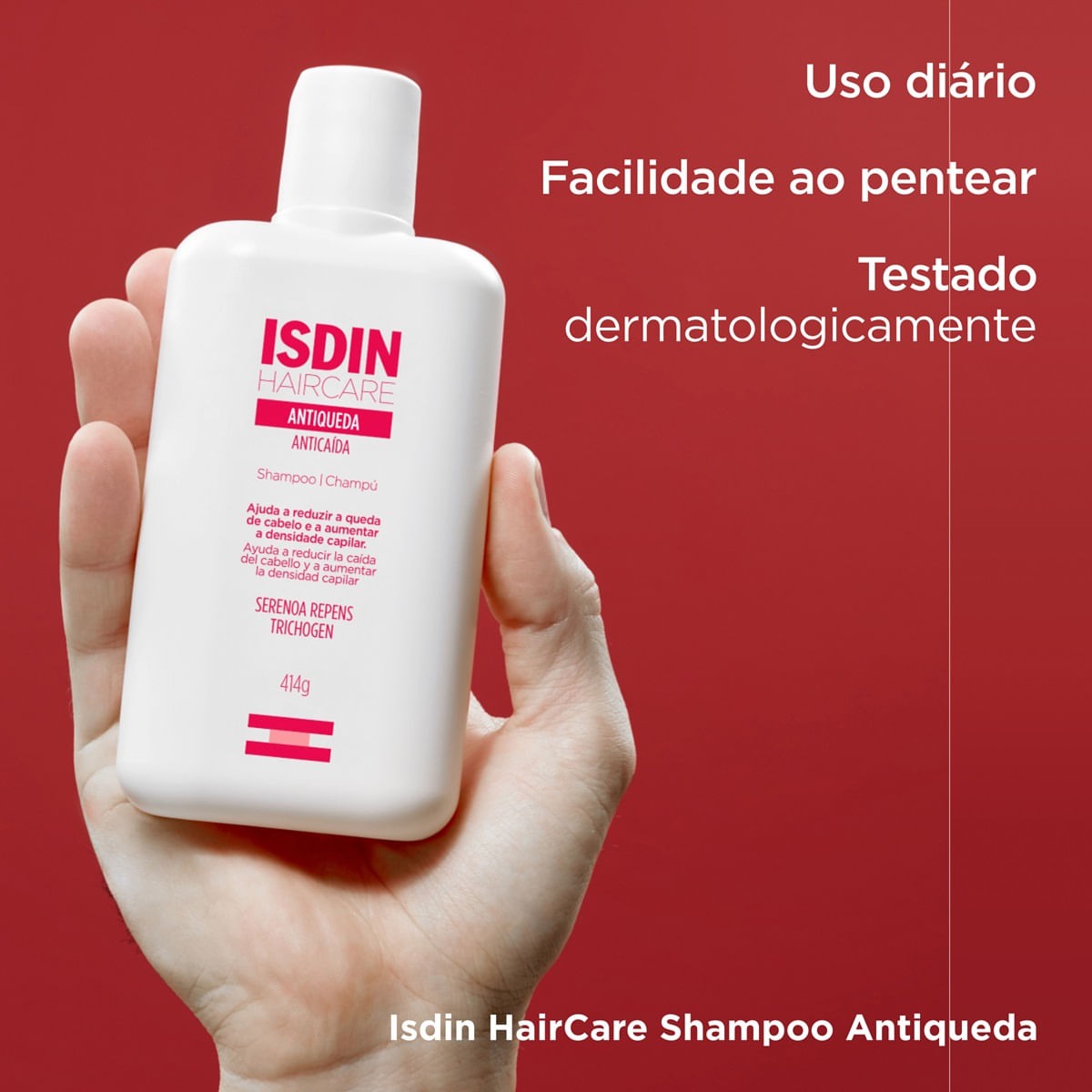 Shampoo ISDIN Hair Care Antiqueda 414g — imagem 2 | Farmácia Resyla