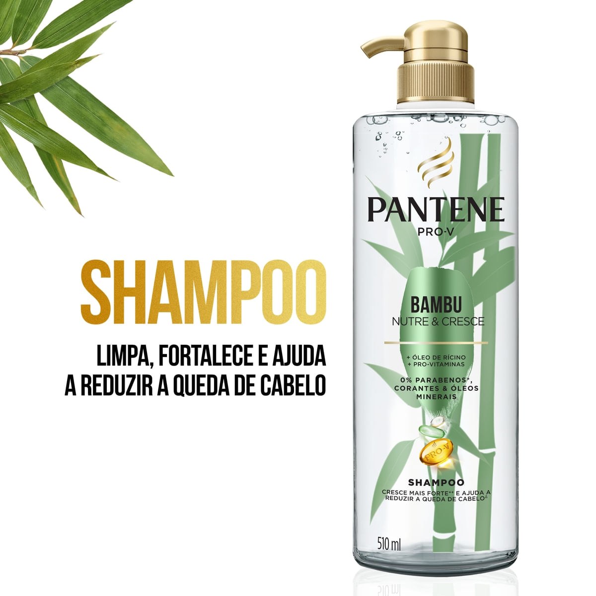 Shampoo Pantene Bambu Nutre Cresce 510ml — imagem 2 | Farmácia Resyla