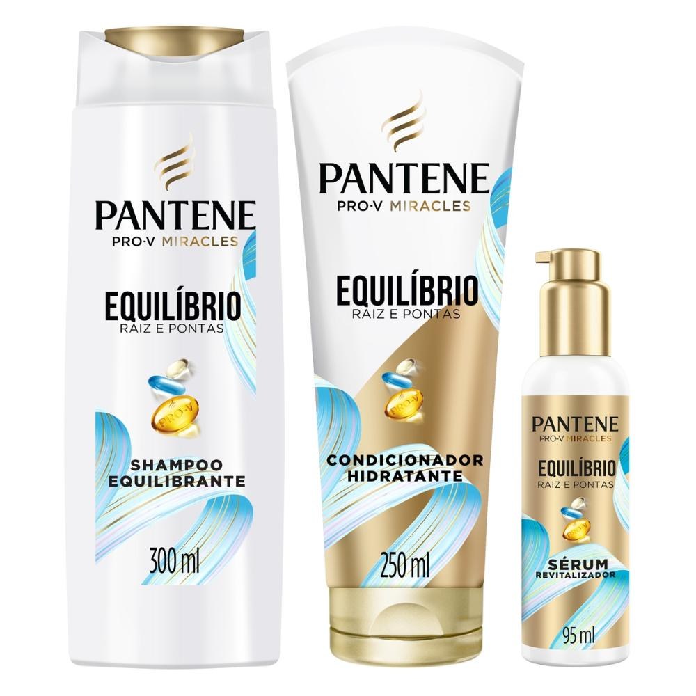 Shampoo Pantene EQ 300ml + Condicionador 250ml + Sérum — Pantene | Farmácia Resyla