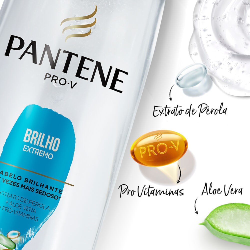 Shampoo Pantene Pro-V Brilho Extremo 400ml — imagem 4 | Farmácia Resyla