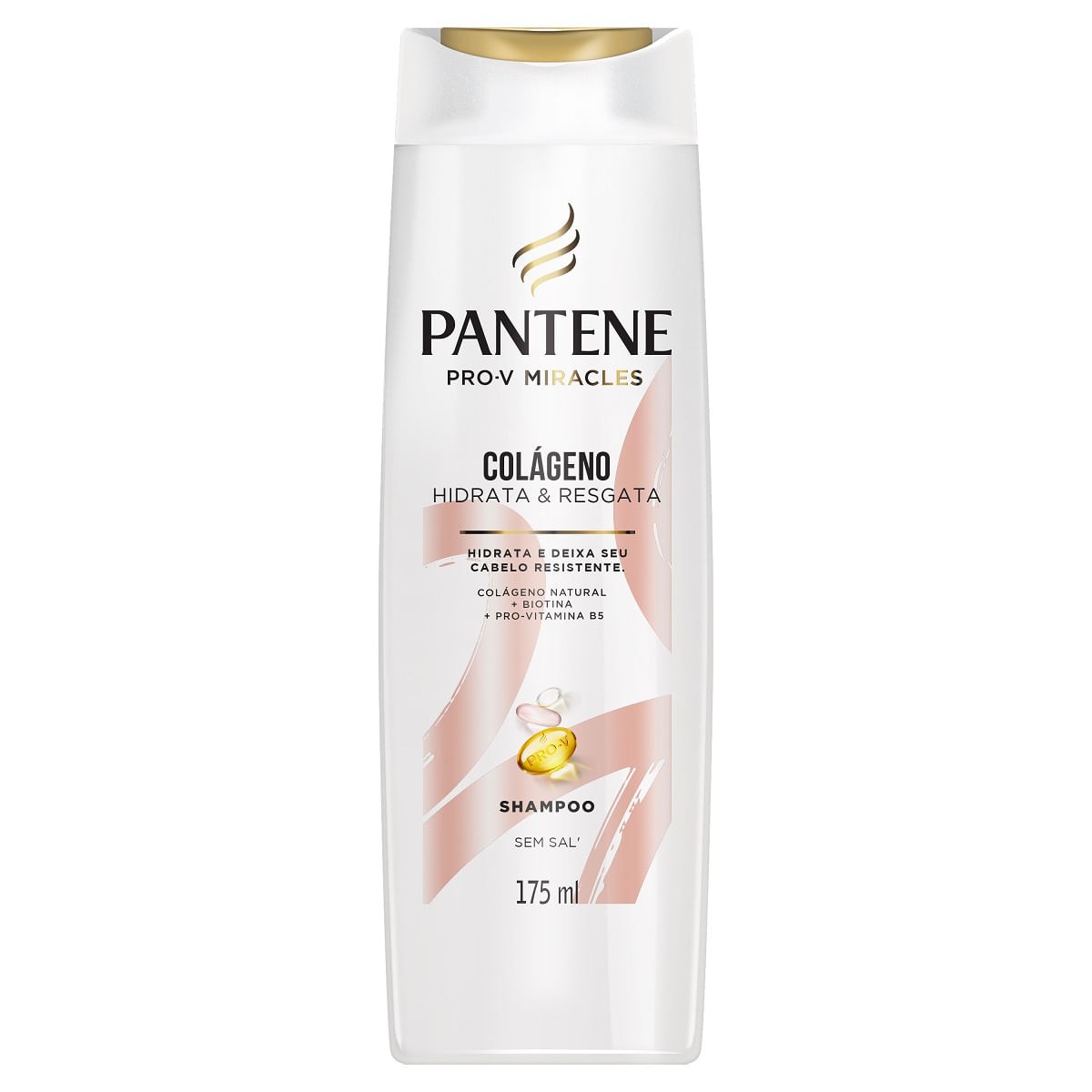 Shampoo Pantene Pro-V Colágeno Hidrata & Resgata 175ml — Pantene | Farmácia Resyla