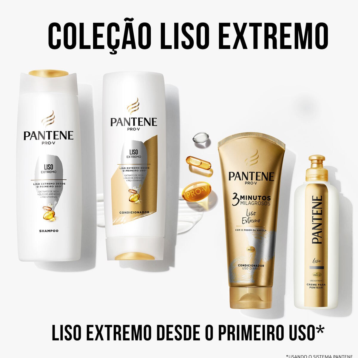 Shampoo Pantene Pro-V Liso Extremo 175ml — imagem 3 | Farmácia Resyla