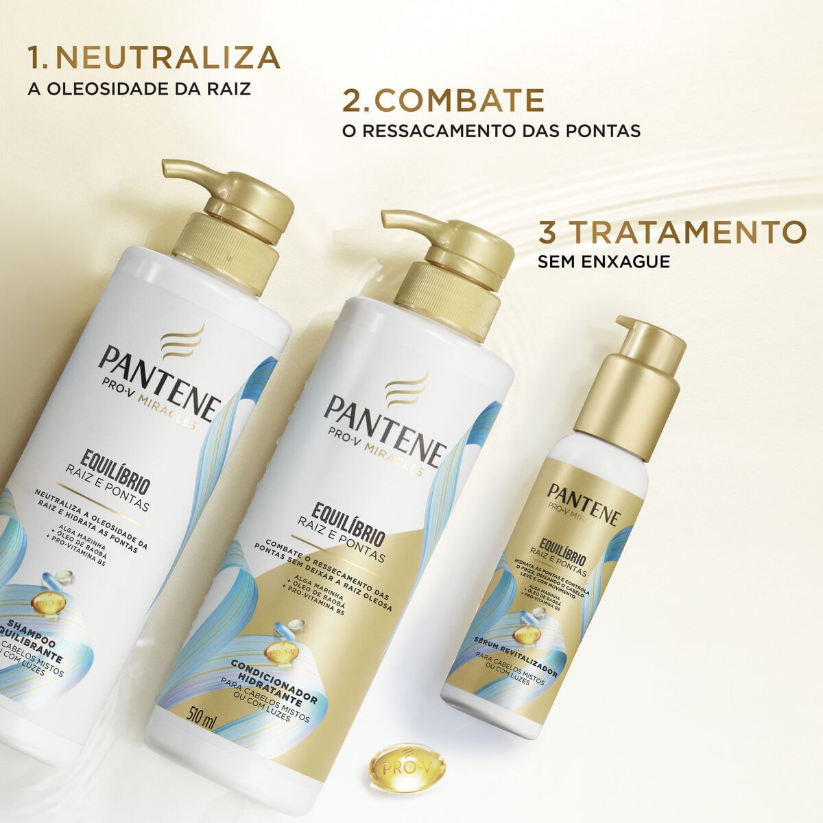 Shampoo Pantene Pro-V Miracles Equilíbrio Raiz & Pontas 510ml — imagem 3 | Farmácia Resyla