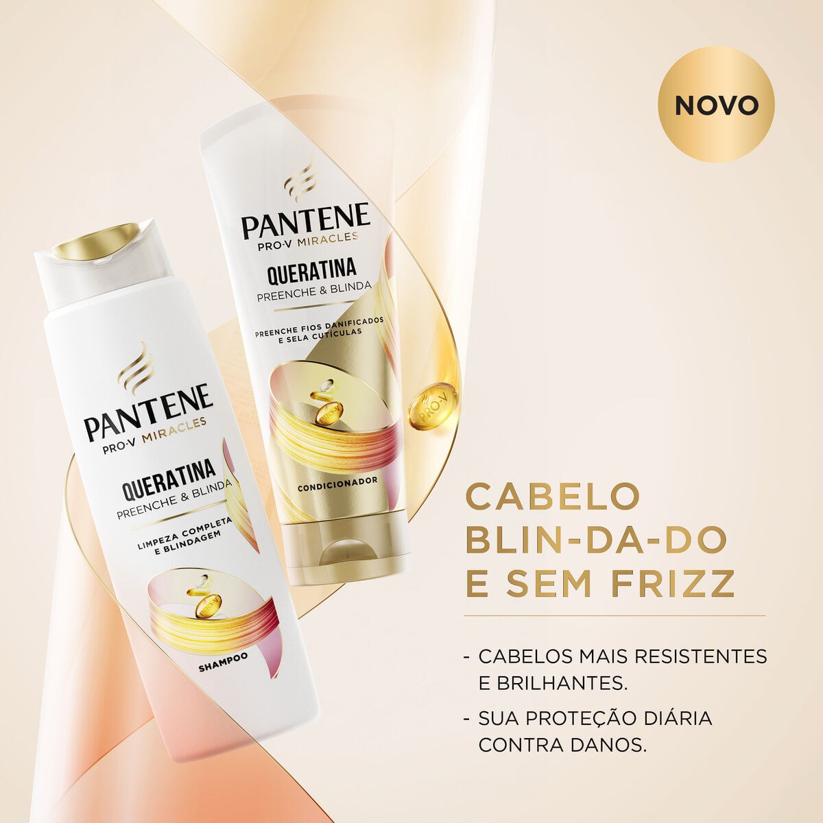 Shampoo Pantene Pro-V Miracles Queratina Preenche & Blinda 175ml — imagem 4 | Farmácia Resyla
