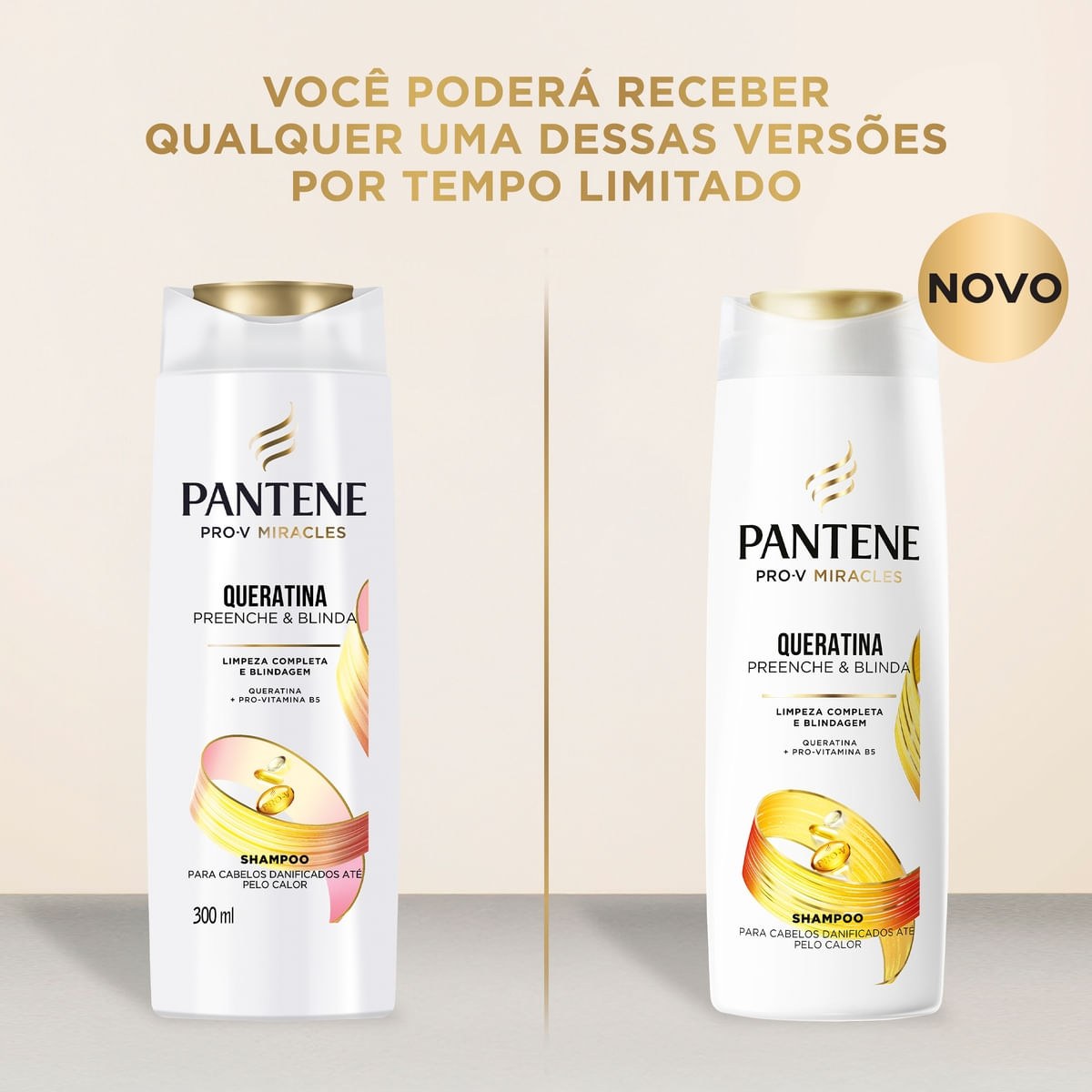 Shampoo Pantene Pro-V Miracles Queratina Preenche & Blinda 300ml — imagem 4 | Farmácia Resyla