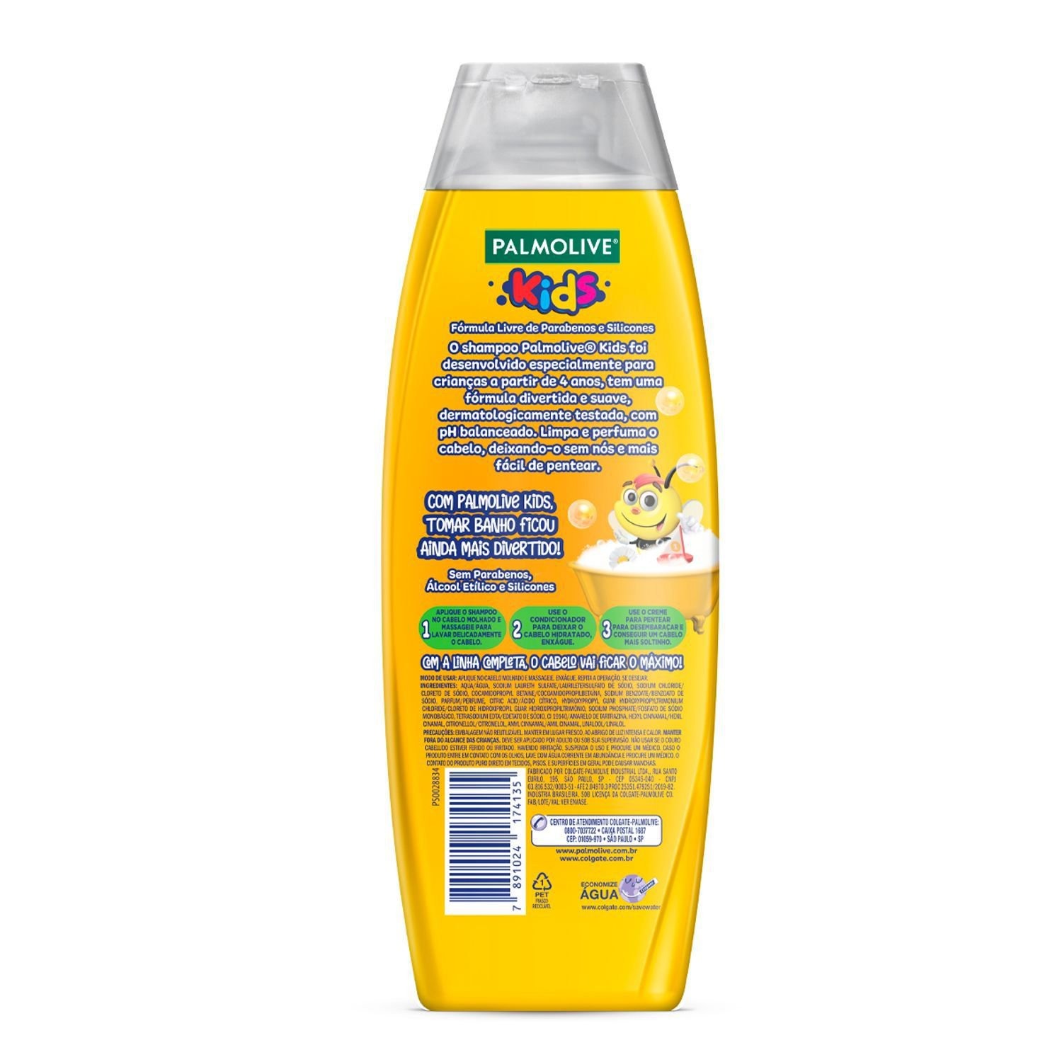 Shampoo para crianças Palmolive Kids Todo Tipo de Cabelo 350ml — imagem 4 | Farmácia Resyla