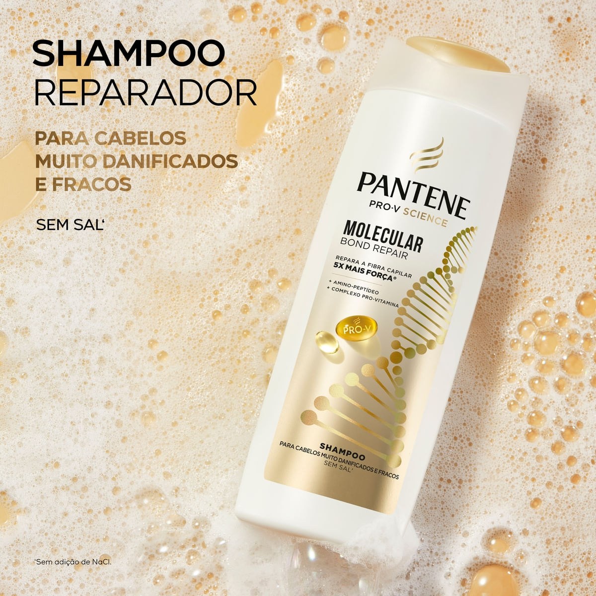 Shampoo Reparador Pantene Molecular Bond Repair 300ml — imagem 4 | Farmácia Resyla