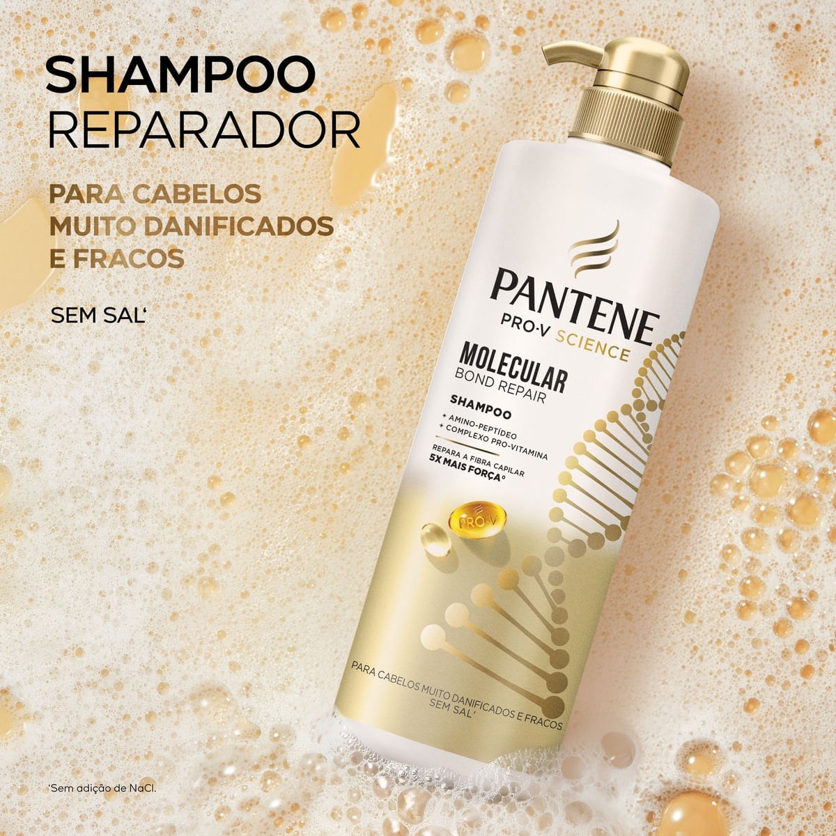 Shampoo Reparador Pantene Molecular Bond Repair 510ml — imagem 4 | Farmácia Resyla