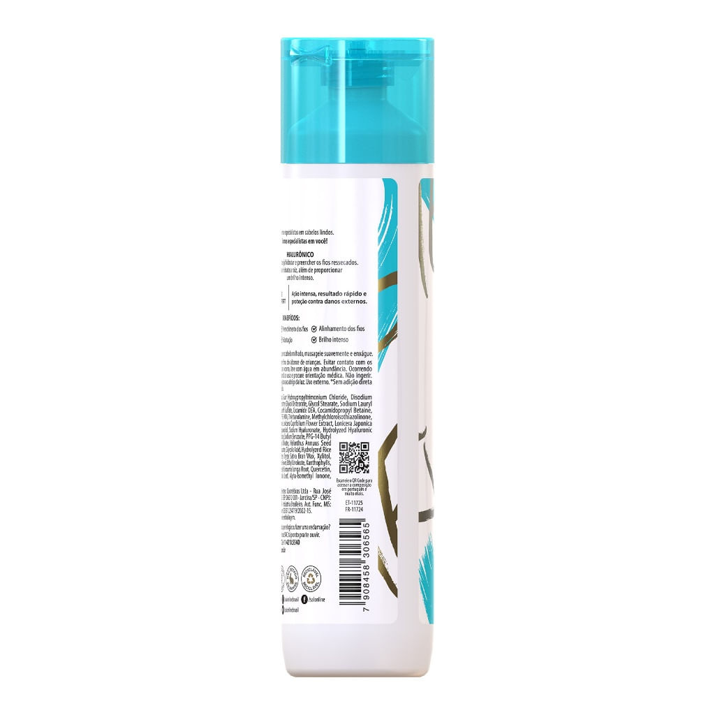 Shampoo Salon Line - SOS Ácido Hialurônico 300ml — imagem 3 | Farmácia Resyla