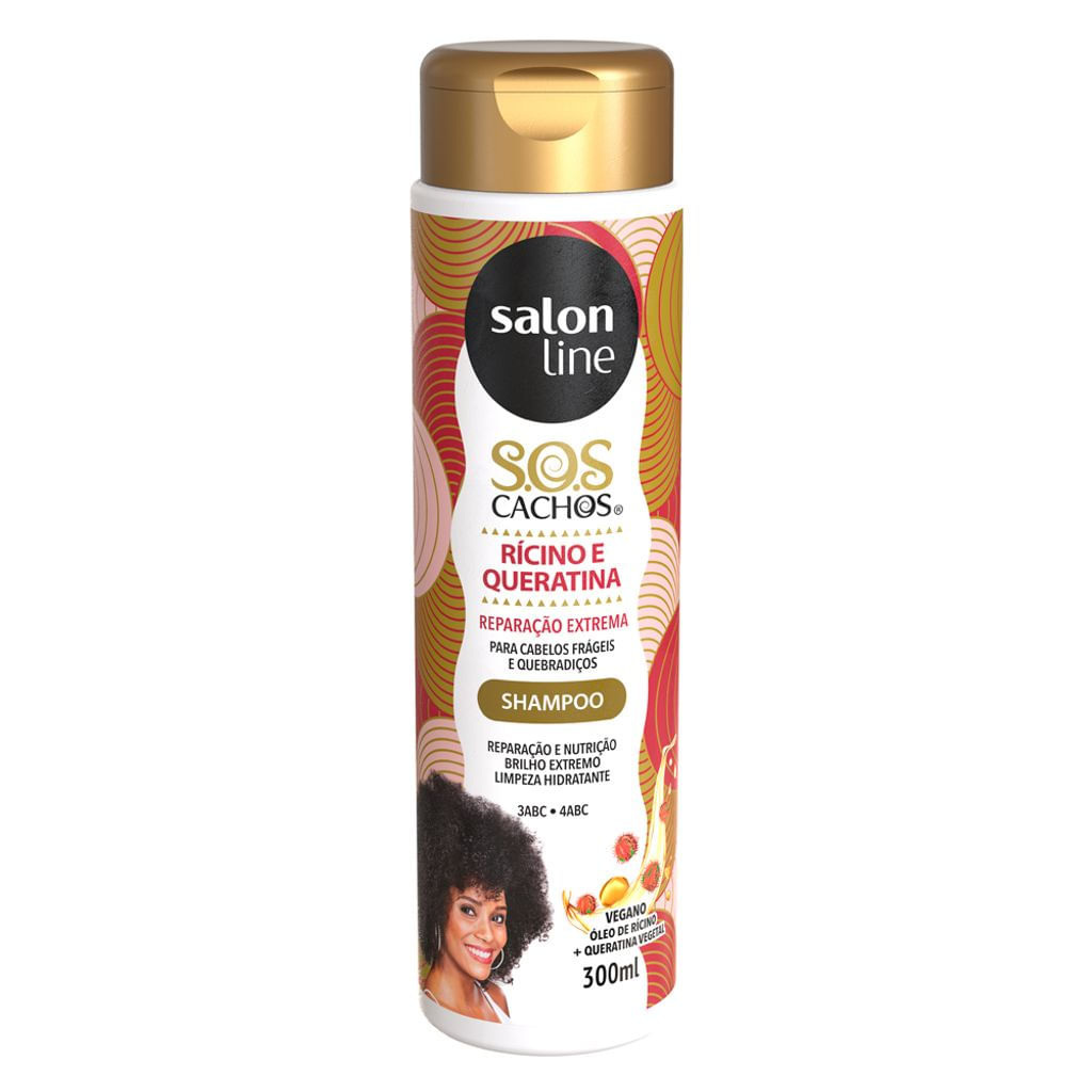 Shampoo Salon Line SOS Cachos - Rícino e Queratina 300ml — Salon Line | Farmácia Resyla
